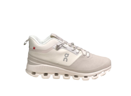 Ash White On Cloud Hi Edge Shoes