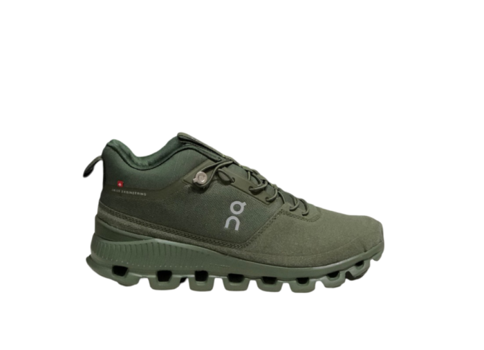 On Cloud Army Green Hi Edge Shoes