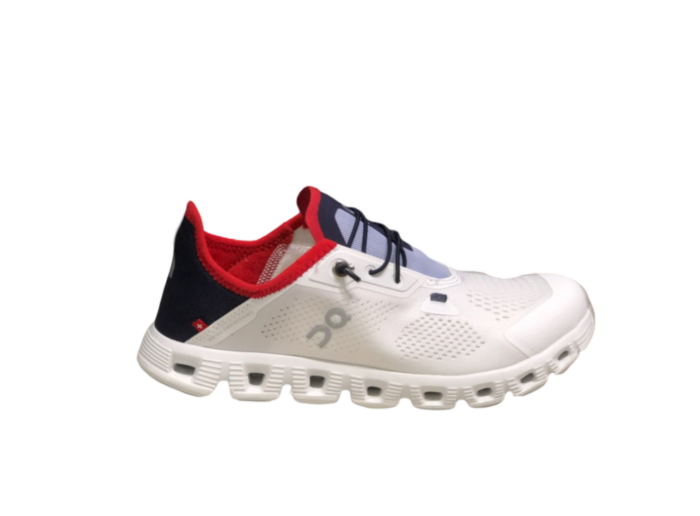On Cloud 5 Coast White and Blue Shoes