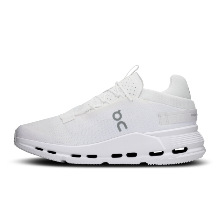 On Cloud Nova all White Shoes